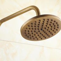 Kit combiné mural pour salle de bain Ensemble de douche rétro Ensemble de robinet de douche thermostatique avec pommeau de douche pluie