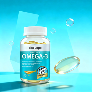 Капсулы рыбьего жира 1000 мг, пищевой класс, халяль, для взрослых, натуральная добавка, Омега-3,6,9, EPA, <span class=keywords><strong>DHA</strong></span>, срок хранения 24 месяца, 60 капсул - Product Image 3