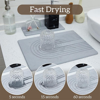 Tapis anti-éclaboussures de robinet Diatom coussin de séchage de vidange étanche pour évier de cuisine accessoire de comptoir de cuisine à domicile