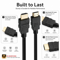 Câble HDMI 2.0 pour jeux vidéo 4K 60Hz HDR, câble vidéo haute vitesse