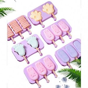 <b>Silicone</b> Molds Homemade Large <b>Silicone</b> Ice Molds with Sticks Cakesicle Mold for DIY Ice Tray - Product Image 5