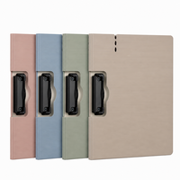 Porte-documents exécutif premium A4, épaisseur 2,8 mm, en PP, avec pince métallique robuste