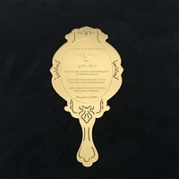Miroir à main personnalisé pour cils, accessoire pour réseaux sociaux, plaque décorative pour visage, décoration de salle de pose de cils, signalétique esthétique, miroir à main en acrylique