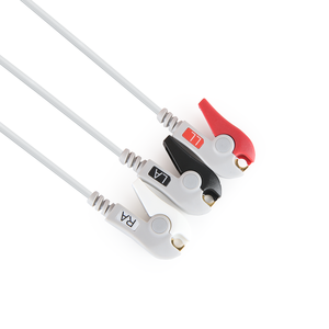 Factory Supply Compatible with Phillllipps M3064A Direct Connect ECG Cable M1001A 3 Leads Clip IEC ECG Cable - Product Image 3