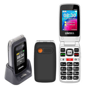 Télé<span class=keywords><strong>phone</strong></span> à Clapet Senior V202T 4G avec Bouton SOS, Double Écran et Grandes Touches pour Personnes Âgées, Produit d'Aide à la Charge - Product Image 2