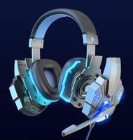 Casque de jeu SY830MV-PC avec effets sonores, super basses, serre-tête léger et contrôle du volume intégré pour l'eSport