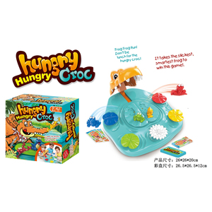 Neues Brettspiel Hungry <span class=keywords><strong>Croc</strong></span> Familien- und Partyspielset Lustiges Krokodil-Frösche-Essen Interaktives Lernspielzeug Brettspiel - Product Image 6