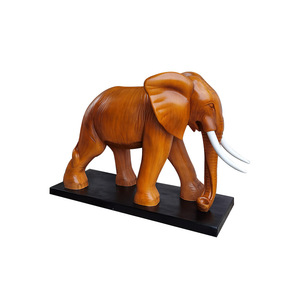 Sculpture d'éléphant en fibre de verre Libit Lbt 308, peinte, décoration de jardin extérieure - Product Image 5