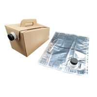 Sac intérieur BIB avec valve pour vin rouge et jus de fruits, sac en aluminium fileté de 96 oz, boîte de café liquide de 128 oz