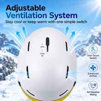 Casque de ski HONORTOUR Premium de haute qualité avec lentille Revo, protection UV 100%, casque de ski professionnel avec lunettes