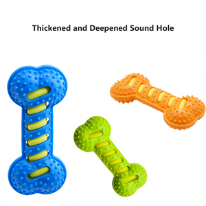 Bâton d'os à mâcher en caoutchouc naturel <span class=keywords><strong>ultra</strong></span> durable <span class=keywords><strong>Jouet</strong></span> <span class=keywords><strong>pour</strong></span> <span class=keywords><strong>chien</strong></span> Bâtons de meulage résistants aux morsures Mâchoirs agressifs Jouets <span class=keywords><strong>pour</strong></span> animaux de compagnie sonores - Product Image 5