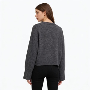 <span class=keywords><strong>Pull</strong></span> en maille ample décontracté pour <span class=keywords><strong>femme</strong></span>, imprimé <span class=keywords><strong>vintage</strong></span>, style européen et américain, automne-hiver, nouveau - Product Image 2