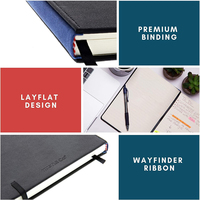 Guangao Logo personnalisable de haute qualité Business Pu Leather Hardcover Notebook Journal Planner A5 Diary 2024 2025 imprimer un planificateur
