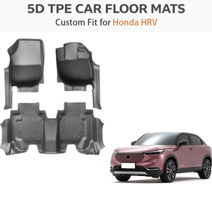 Alfombrillas de Coche TPE Personalizadas para Honda HRV con Volante a la Derecha |   Tapetes para Piso Impermeables para Todo Clima, Juego Completo, OEM de Fábrica - Product Image 2