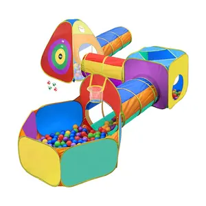 Meilleur <span class=keywords><strong>cadeau</strong></span> d'anniversaire pour les tout-petits, garçons et filles Jouet de sport-Tunnels de tente de jeu souples et fosse à balles pour bébé de 1 à 5 <span class=keywords><strong>ans</strong></span> - Product Image 1
