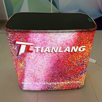 Table d'exposition électrique grand format avec LED intégrée, présentoir portable pour sublimation par transfert thermique