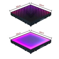 Éclairage de scène interactif RGB de haute qualité pour salle de mariage, plancher de danse LED magnétique