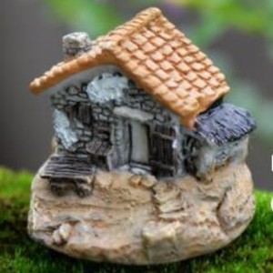 Giardino <span class=keywords><strong>in</strong></span> miniatura paesaggio Micro villaggio case di pietra fai da te Bonsai terrario artigianato ornamenti da scrivania per la decorazione del giardino fata - Product Image 3