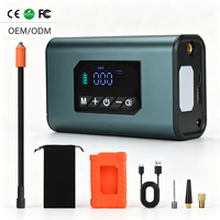 Compresseur d'air portable sans fil 7,4 V 150 PSI 1800 mAh avec jauge numérique, arrêt automatique et lumière LED 150 LM