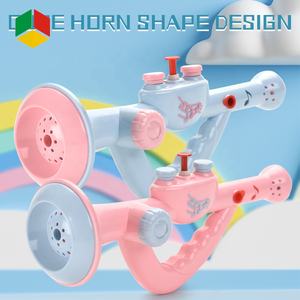 QSおもちゃ子供夏屋外おもちゃ低価格ホーン水鉄砲2IN1楽器プロモーションギフトホーン水鉄砲 - Product Image 3
