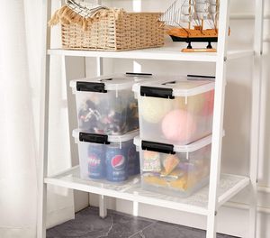 Clear Plastic Storage Boxes <b>Bins</b> Trade Assurance Transparent Multi-Purpose Sundries Storage <b>Rectangle</b> Household Use - Product Image 4