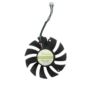 Gtx 960 970 1050Ti quạt làm mát 12V 2pin 4pin 75mm 88mm pla09215s12l t129215sh RX 470 590 mát thay thế 0.35A VGA Đồng - Product Image 2