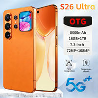 Smartphone S26 Ultra Android 15 Écran perforé de 7,3 pouces 120Hz 16 Go de RAM 1 To de ROM Appareil photo 108MP Mode Nuit Photographie IA 8000 mAh