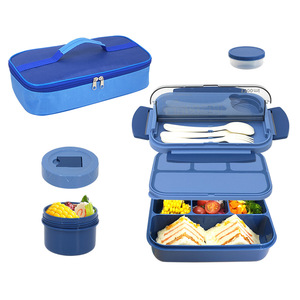 Insulated Bento Lunch <b>Box</b> for Women Portable Food Container with Insulated Bag and Plastic Lid for Losing Fat - Product Image 2