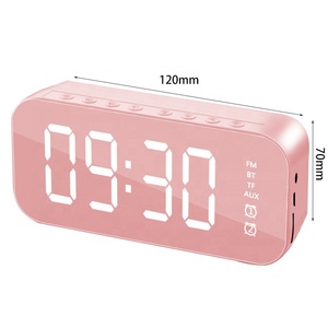 Loa Không Dây Để Bàn, Loa Stereo Kỹ Thuật Số Có Màn Hình LED, Đồng Hồ Báo Thức, Rạp Hát Tại Nhà, Loa Phát Nhạc Cột BT Rảnh Tay - Product Image 2