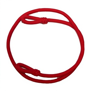 Cordons tressés rouges - Cordons de serrage ronds enduits personnalisables pour sacs, sécurité, haute qualité, écologiques, réutilisables, 100% polyester, OEM - Product Image 4