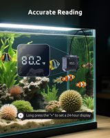 Seaoura-Termómetro Digital Sumergible para Tanque de Peces, Dispositivo con USB, Adecuado para Tortuga, Peces, Tortuga, Sumergible, 2 Unidades