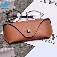 Vente en gros boîte à lunettes de soleil, emballage Logo personnalisé marque PU étui à lunettes en cuir étui à lunettes