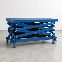 Plateforme élévatrice à ciseaux robuste à commande synchrone multi-unités, table élévatrice hydraulique électrique