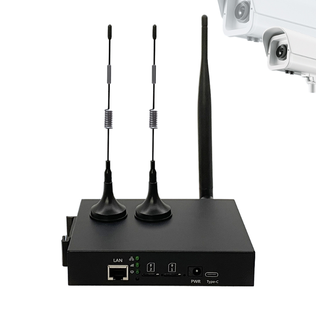 Outdoor Industrial 4G Router with Dual SIM LTE WiFi Modem with Ethernet Port with 3 SMA External Antennas
