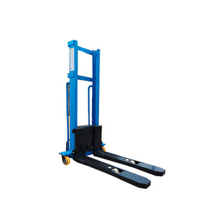 Montacargas Eléctrico Portátil Autocargable, Capacidad de 1000 kg, Tracción en las Cuatro Ruedas, Batería de Plomo-Ácido de 48 V, Neumáticos Sólidos, Mástil de Dos Etapas, Fácil Maniobra - Product Image 2