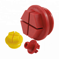 Conexiones de Tubería Hidráulicas y Mecánicas para Uso Industrial, Moldeadas por Inyección, Roscas Métricas NPT UNF BSP SAE, Tapones Roscados de Plástico