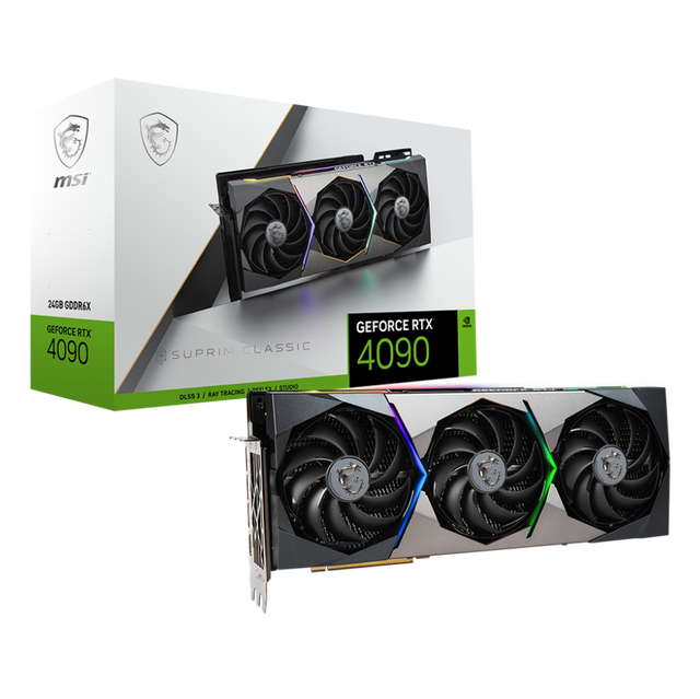 Original Graphics Card RTX 4090 SUPRIM X 24G GDDR6X 384-bit 21 Gbps Gaming for Desktop 4090 Graphics Card
