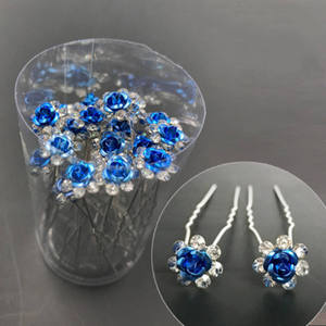 <span class=keywords><strong>Épingle</strong></span>s <span class=keywords><strong>à</strong></span> <span class=keywords><strong>Cheveux</strong></span> en Forme de U avec Perles et Fleurs de Rose, Bijoux de <span class=keywords><strong>Cheveux</strong></span> Élégants pour Femmes, Accessoires de <span class=keywords><strong>Mariage</strong></span>, Ornements de Tête, Vente en Gros - Product Image 3