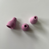 6*30 Buse de sablage en céramique blanche et rose pour soudage à l'arc à l'argon, en alumine