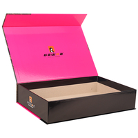 Boîte rigide de luxe avec impression couleur CMYK, logo personnalisé et fermeture magnétique, pour crème visage, poudre libre, emballage d'expédition, vêtements, palette de fards à paupières
