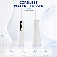 Hydropulseur Électrique Portable Étanche IPX7 pour une Utilisation Sûre sous la Douche, Facile à Nettoyer, Longue Autonomie, Irrigateur Buccal pour l'Hygiène Dentaire Quotidienne
