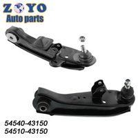 Pièces 54510-43150 54540-43150 Bras de suspension inférieur avant réglable en acier pour Hyundai GRACE H100 VAN 93-04