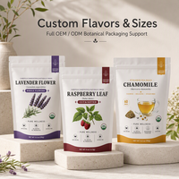 Sachet d'emballage personnalisé RDY Premium pour thé aux herbes, fleurs séchées, café avec finition mate