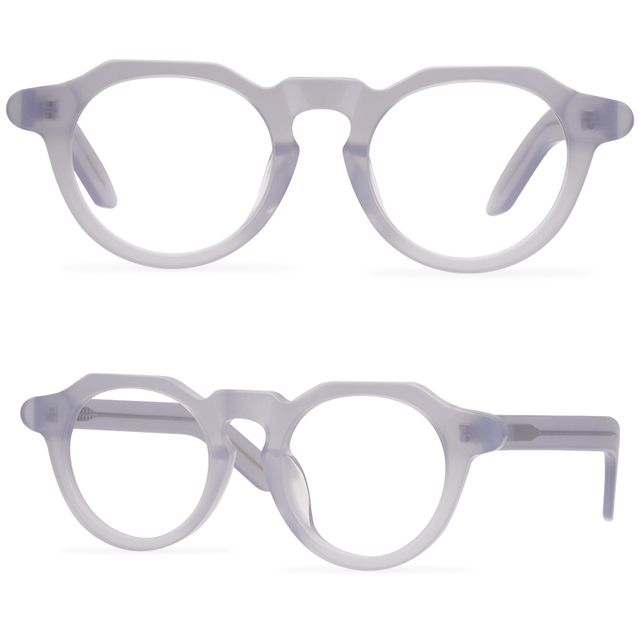 Irregular Glasses Polygon Frame Hipster Decorative Mirror Acetate Thick Frame Thick Frame