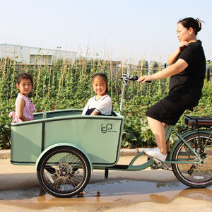 Nouveau <span class=keywords><strong>Tricycle</strong></span> électrique Cargo frontal pour transporter les enfants et les marchandises, vélo néerlandais - Product Image 3