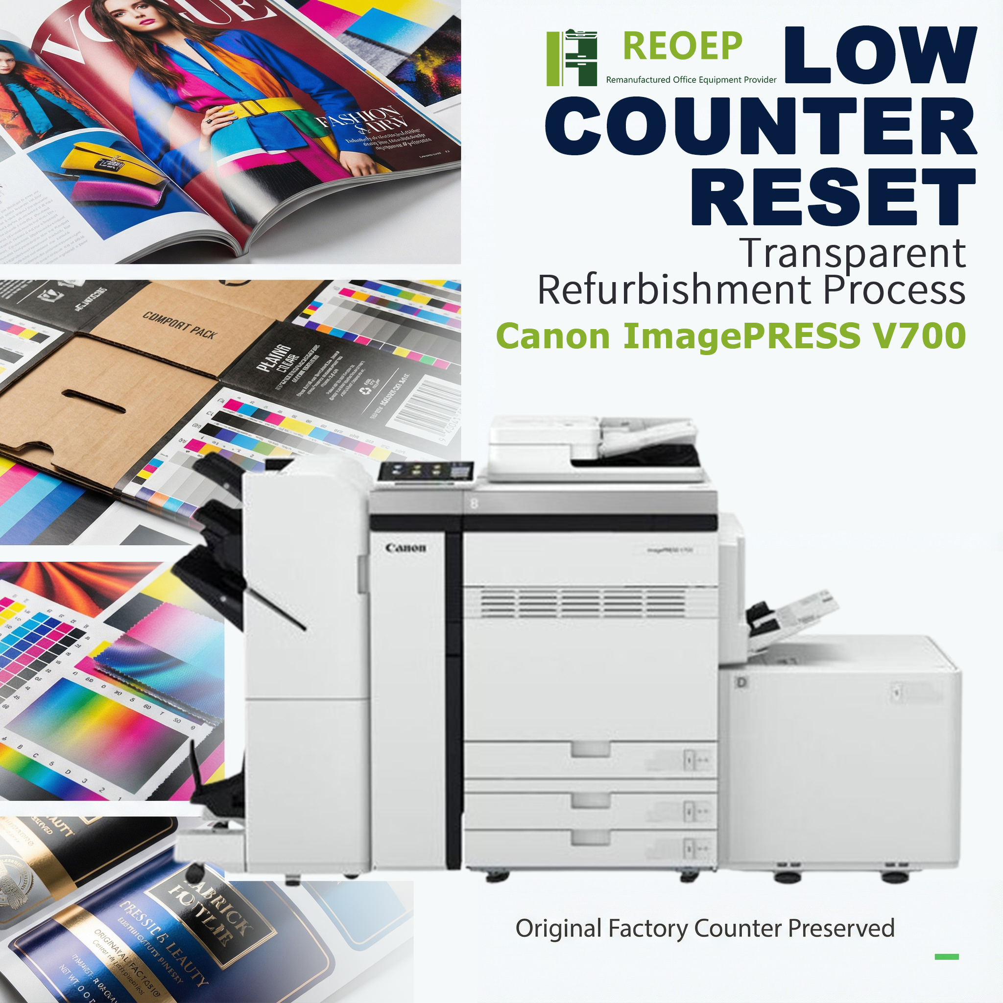 REOEP Laser Printer Copy Scan Image Press V700 Imprimante for canon Press V900 V800 Digital Commercial Color Photocopier