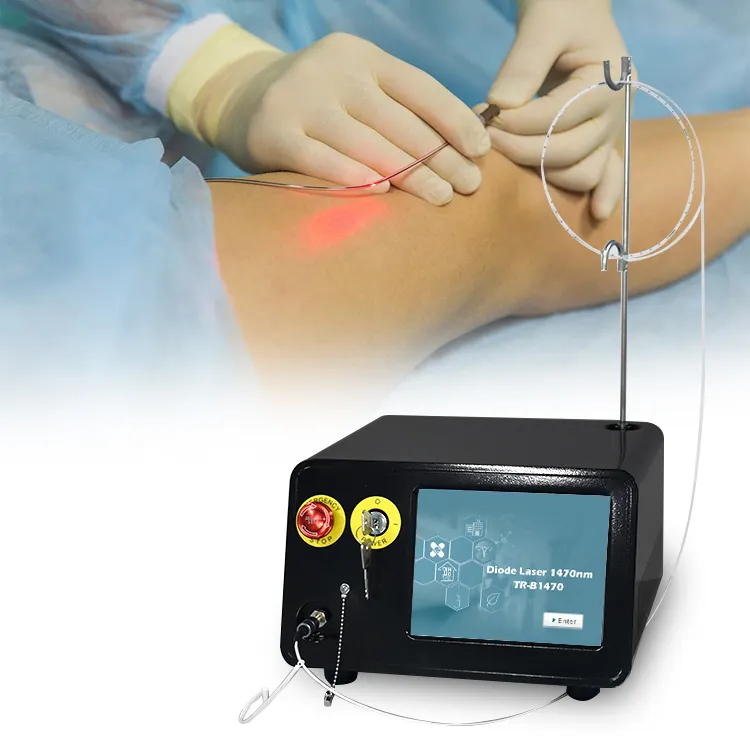 Chirurgie 980nm 1470nm 47W Laser médical EVLT traitement varices jambe veines vasculaires Machine