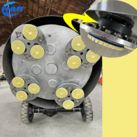 Meuleuse à béton 880 mm à disque planétaire, télécommande, moteur 18,5 kW, haute efficacité pour le polissage et le meulage