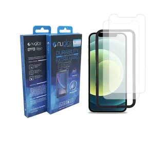 2包黑色塑料对准框架套件手机屏幕保护器适用于iphone 14 pro 6.1 14 pro max 6.7英寸