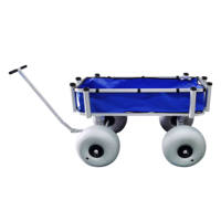 Chariot de pêche en aluminium avec roue de plage de 13 pouces pour le camping et la pêche